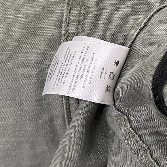 Rails Maverick Utility Jacket Womens S Linen Blend Button Down Sage Green Coat - Picture 8 of 11